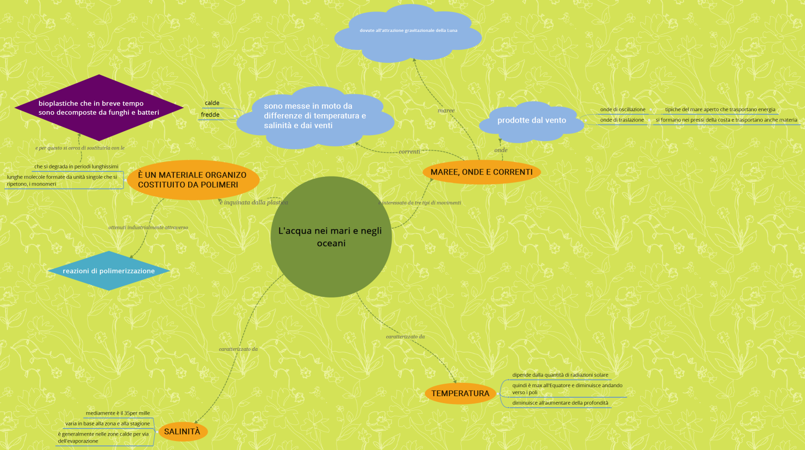 L'acqua nei mari e negli oceani
