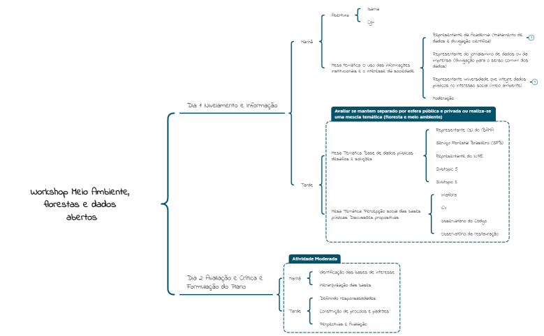 Workshop Meio Ambiente, florestas e dados abertos