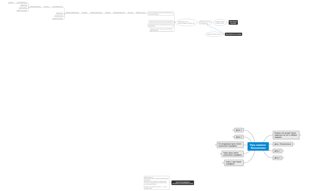 Путь клиента бесплатник Маша