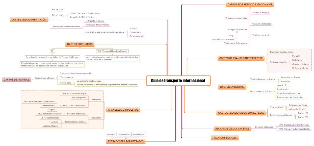 Guía de transporte internacional 