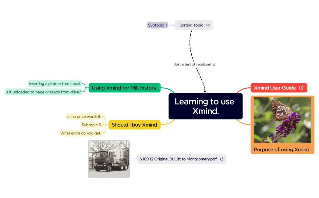 Learning to use Xmind.