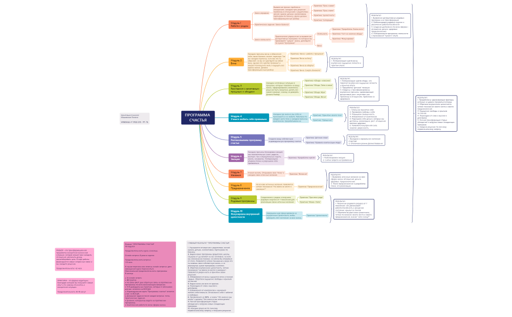 ПРОГРАММА СЧАСТЬЯ - полная версия без практик языком клиента, без цены