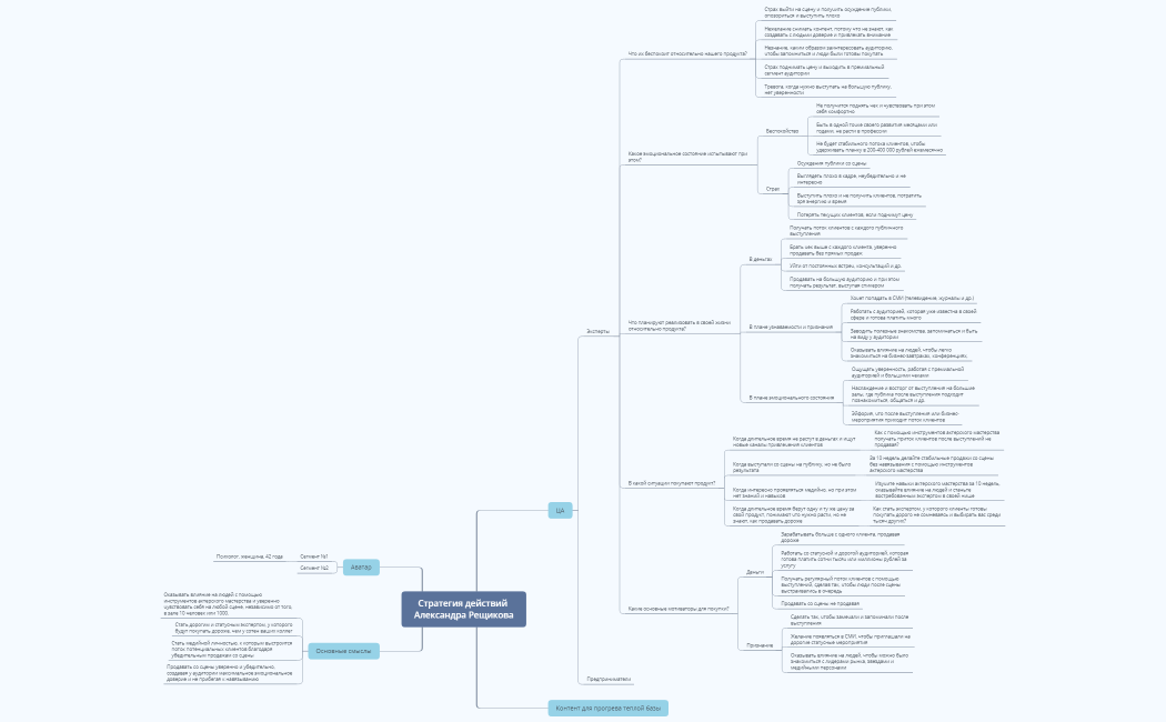 Стратегия действий Александр Рещиковой