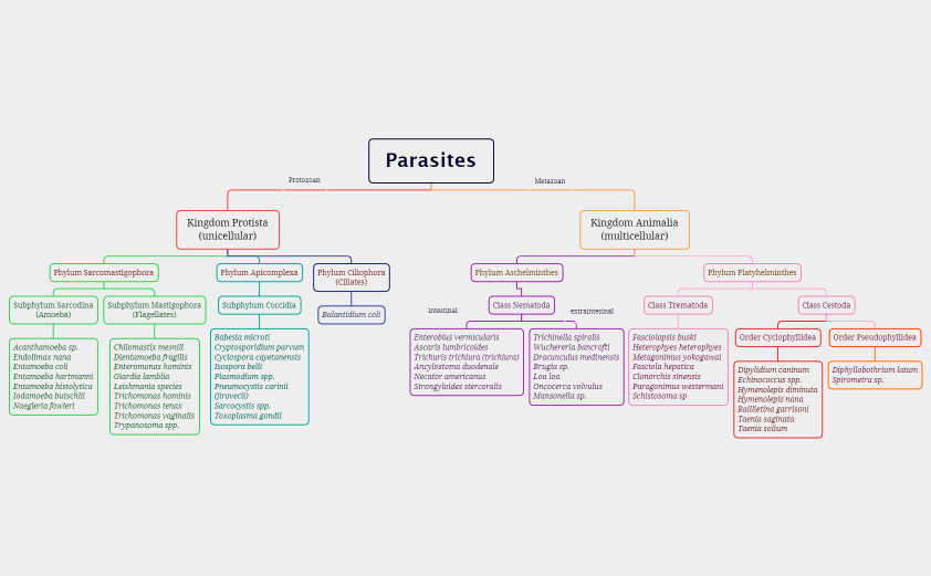 Taxonomy-Parasites.xmind