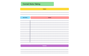 Cornell Note-Taking