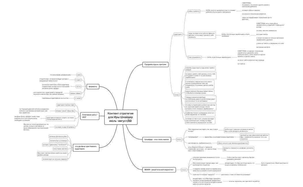 Шнайдер Контент стратегия июль -август 