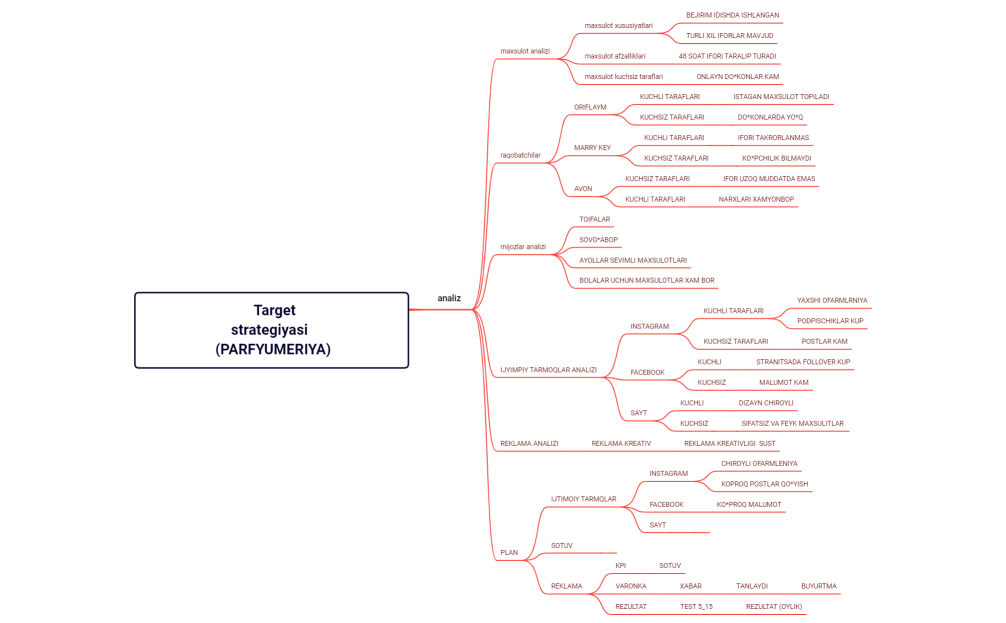 Target     strategiyasi      (PARFYUMERIYA)