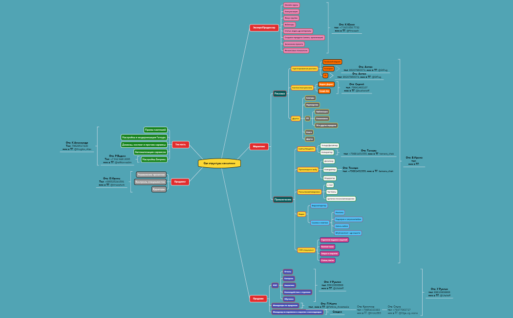 Орг.Структура комапнии