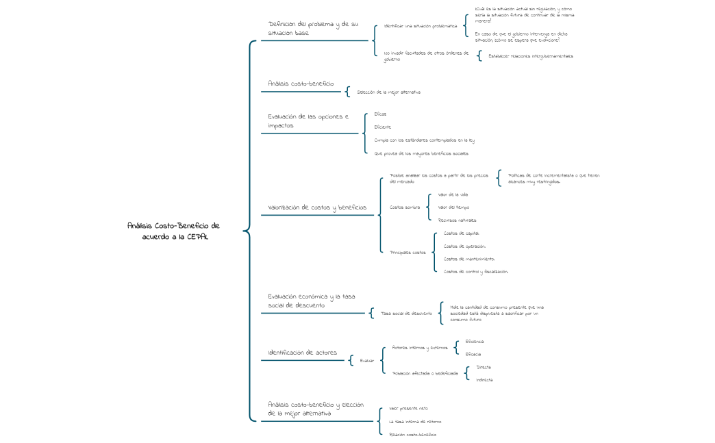 Análisis Costo-Beneficio de acuerdo a la CEPAL