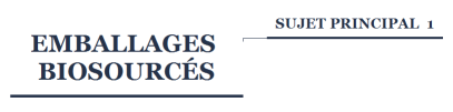 Emballages biosourcés