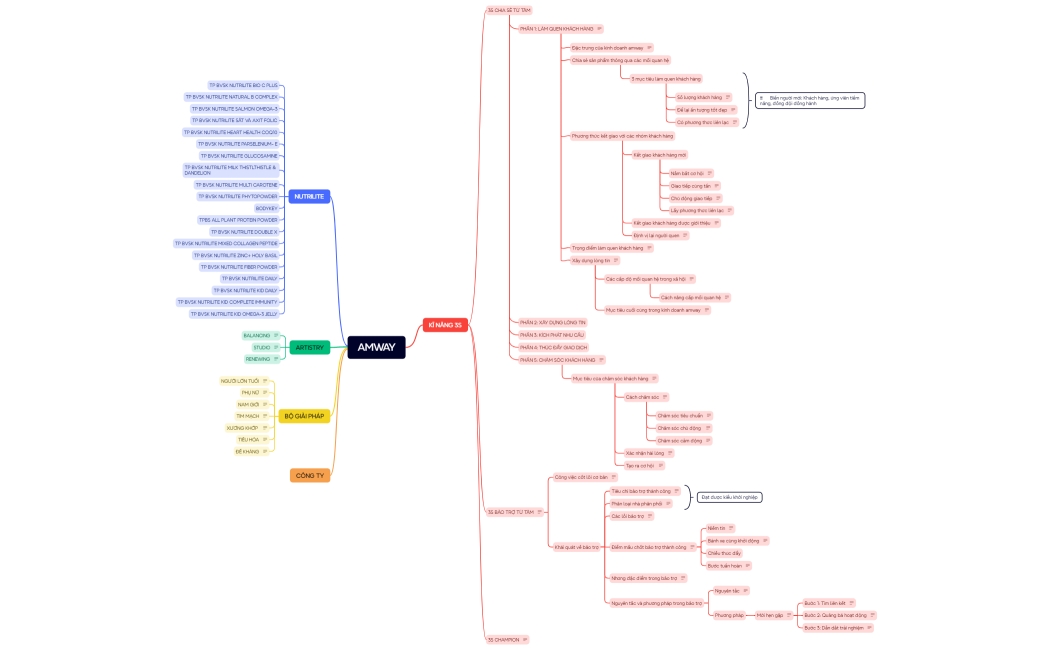 AMWAY MIND MAP