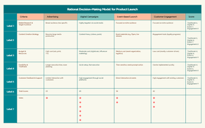 Rational Decision-Making Model for Product Launch