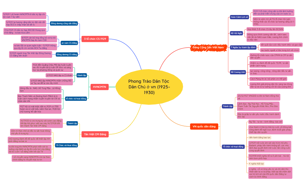 Phong Trào Dân Tộc Dân Chủ ở vn (1925-1930)