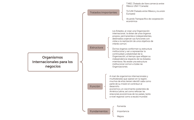 Organismos Internacionales para los negocios