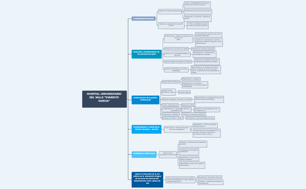 ALINEACION ESTRATEGICA HOSPITAL UNIVERSITARIO DEL VALLE  EVARISTO GARCIA