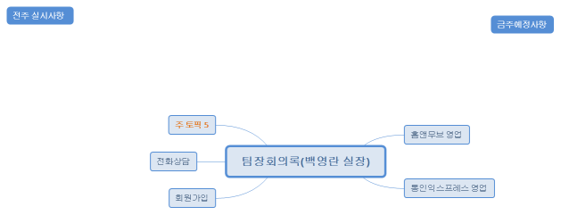 팀장회의록(백영란 실장)