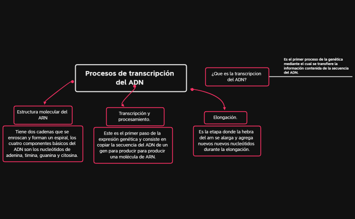 Procesos de transcripción del ADN 