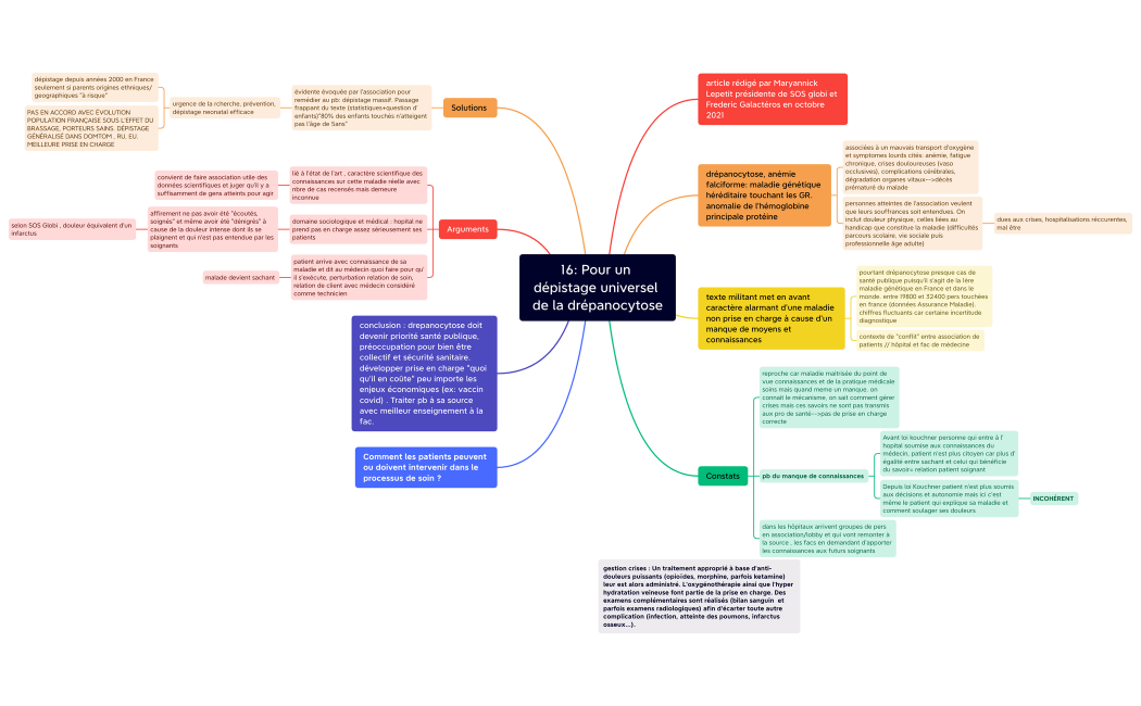 16: Pour un dépistage universel de la drépanocytose
