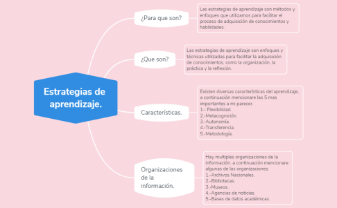 Estrategias de aprendizaje.