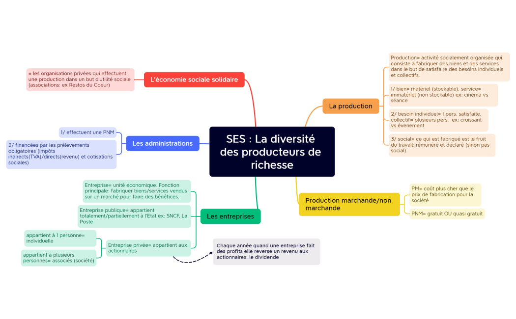 SES  La diversité des producteurs de richesse