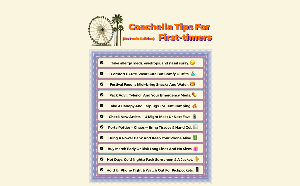 Coachella Tips