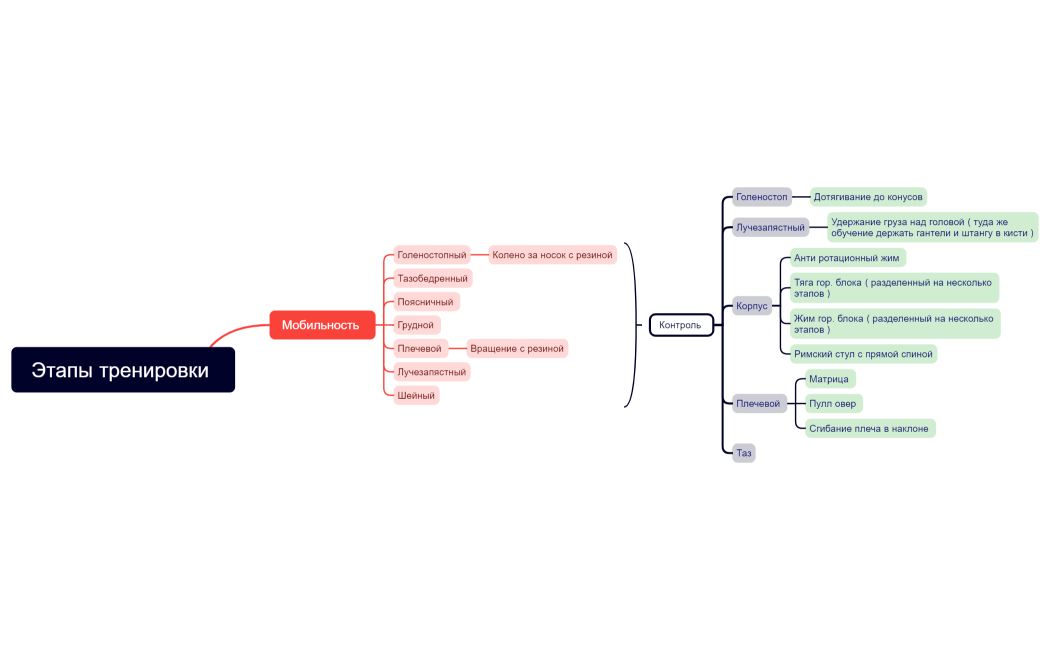 Этапы тренировки 