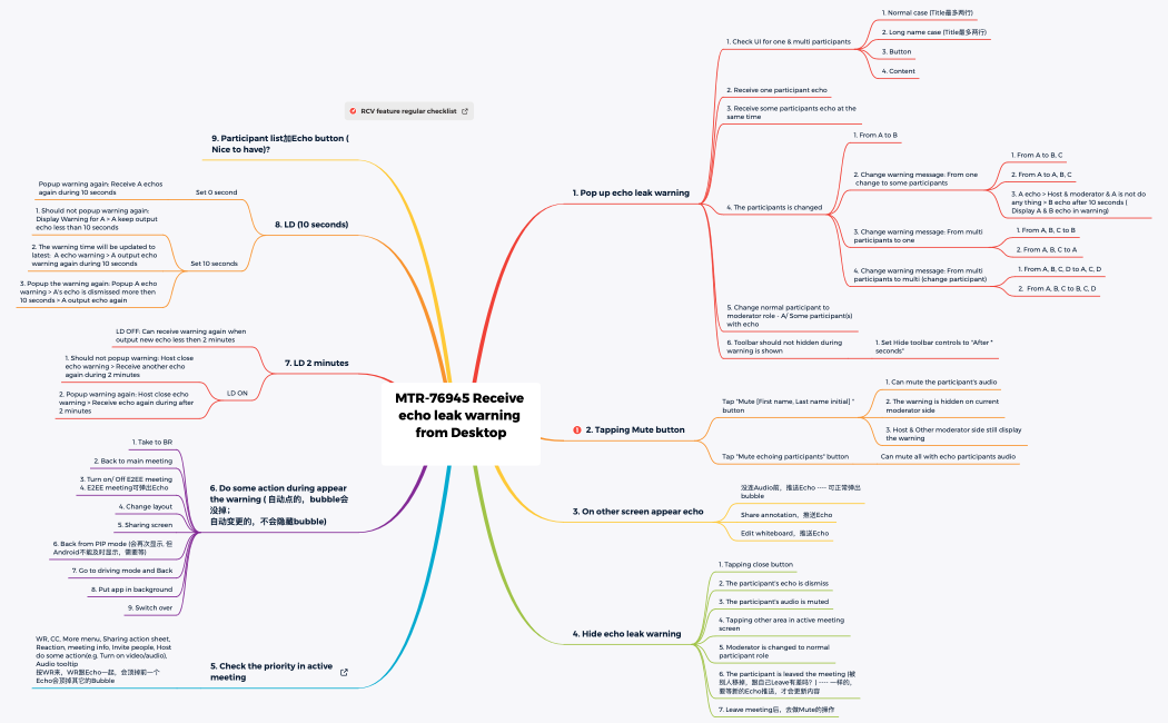 MTR-76945 Receive echo leak warning from Desktop 
