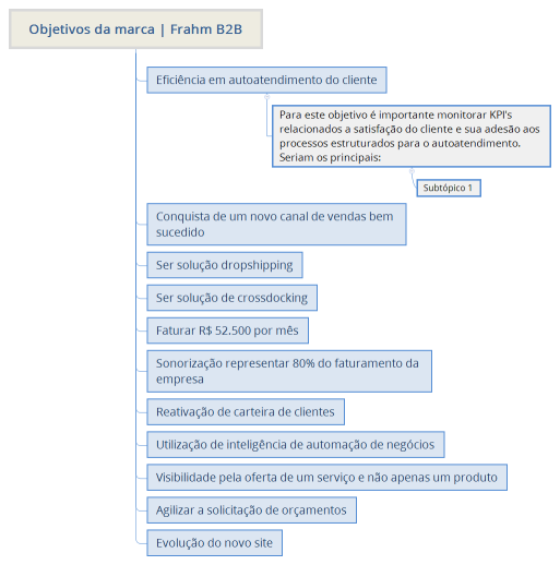 Objetivos da marca | Frahm B2B