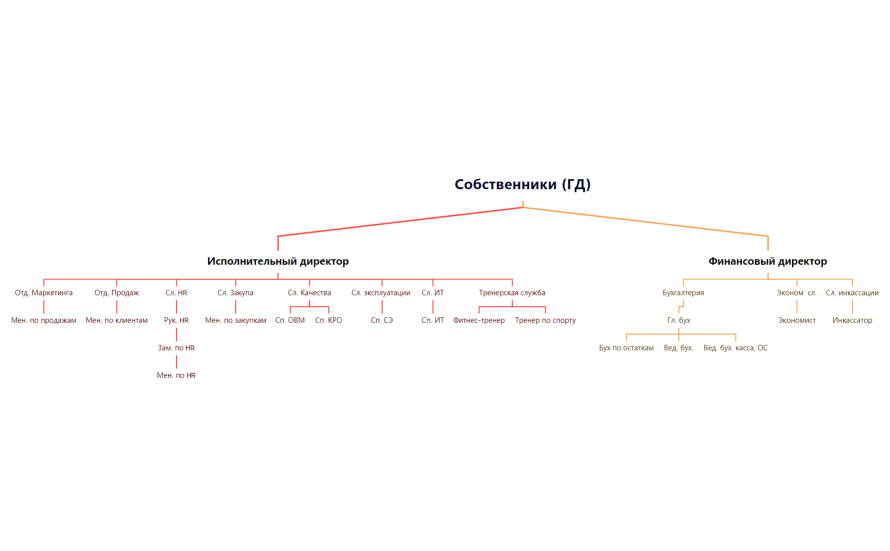 Колизей. Орг. стр. Как есть