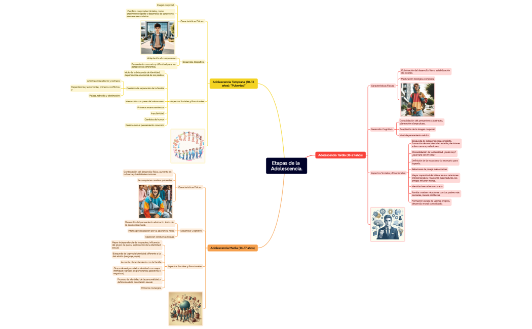 Etapas de la Adolescencia