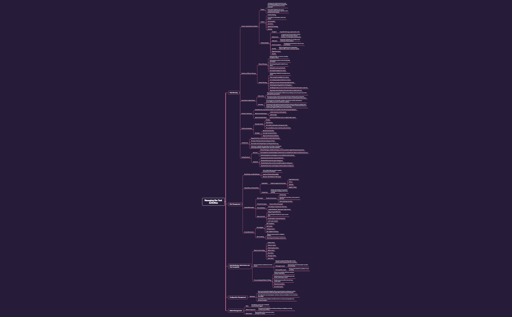 Managing the Test Activities