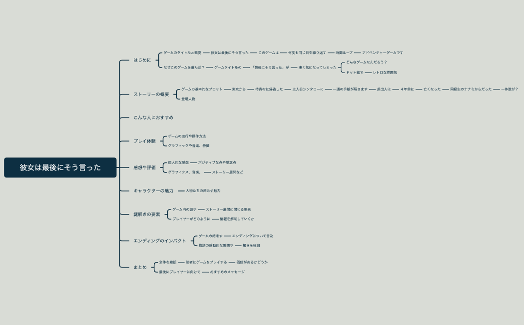 彼女は最後にそう言った