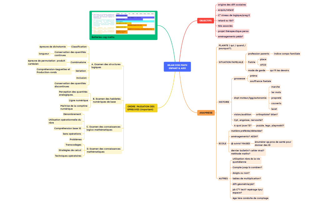 BILAN COG MATH ENFANT & ADO