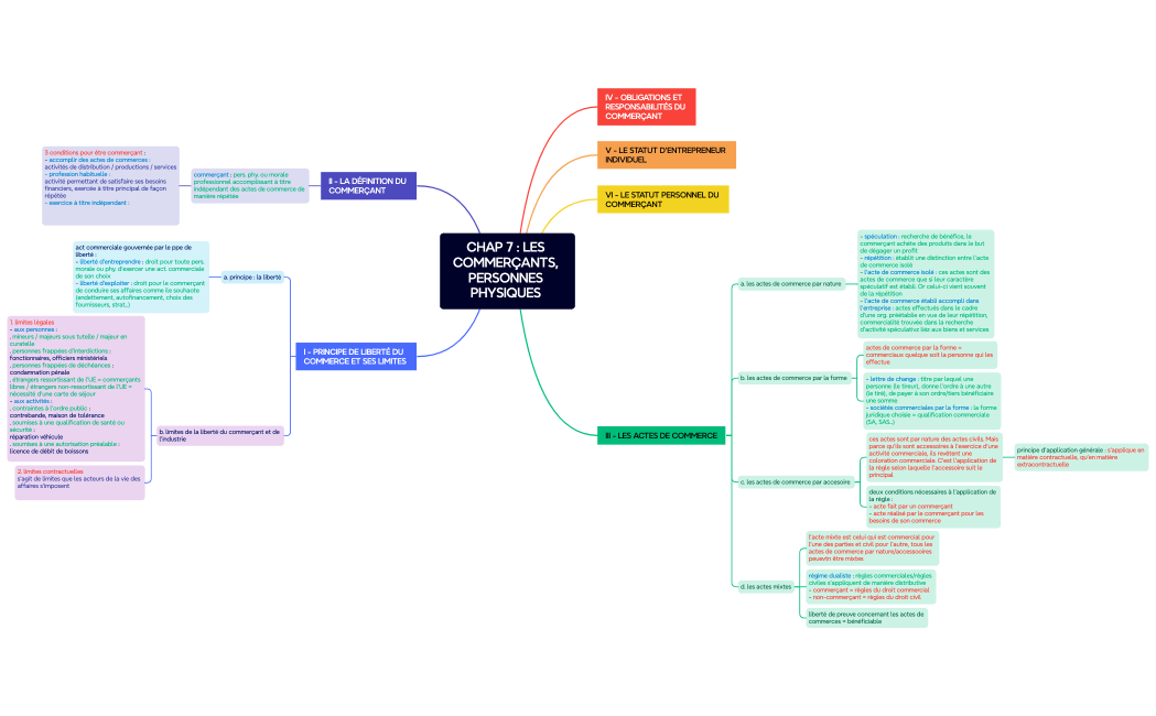CHAP 7  LES COMMERÇANTS, PERSONNES PHYSIQUES 