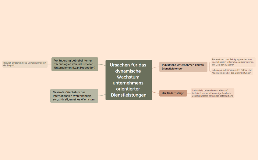 Ursachen für das dynamische Wachstum unternehmens orientierter Dienstleistungen