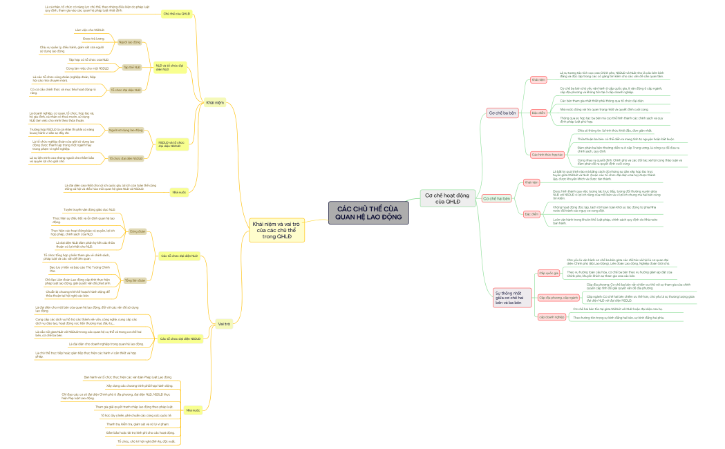 CÁC CHỦ THỂ CỦA QUAN HỆ LAO ĐỘNG